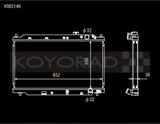 Koyo 94-01 Acura Integra (MT w/ Showa/Denso OEM) Radiator