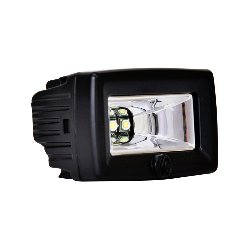 KC HiLiTES C-Series C2 LED 2in. Backup Area Flood Light 20w (Pair Pack System) - Black KCL519
