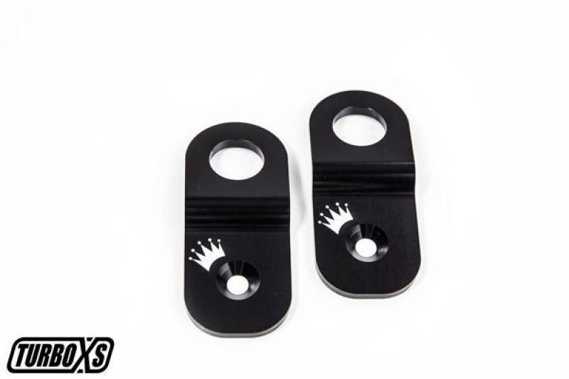Turbo XS Subaru 02-07 WRX / 04-07 STi Radiator Stay No Hood Prop - Black TXSWS02-RS-BLK-2