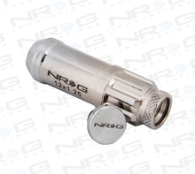 Load image into Gallery viewer, NRG 700 Series M12 X 1.25 Steel Lug Nut w/Dust Cap Cover Set 21 Pc w/Locks &amp; Lock Socket - Silver NRGLN-LS710SL-21