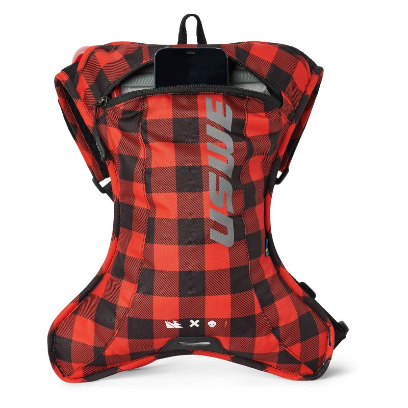 USWE Outlander Hydration Pack 2L - Flannel Red/Black USW202076048