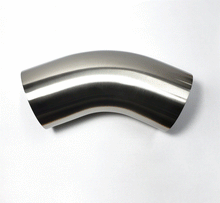 Load image into Gallery viewer, Stainless Bros 3.5in Diameter 1.5D / 5.25in CLR 45 Degree Bend 16GA Wall - Leg STB601-08926-4150