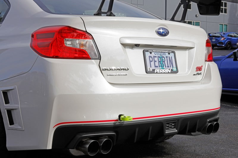 PERRIN 15-21 Subaru WRX/STI Tow Hook Kit (Rear) - Neon Yellow PERPSP-BDY-252NY