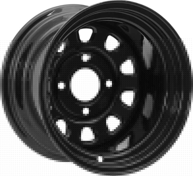 ITP Delta Steel 12x7 / 4/137 12mm BP / 4+3 Offset Black Wheel ITP1222863014B