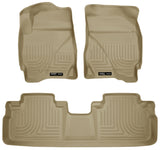 Husky Liners 09-12 Ford Escape/Mazda Tribute (Base/Hybrid) WeatherBeater Combo Tan Floor Liners