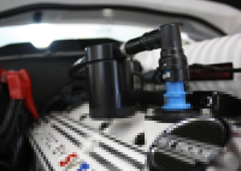 J&L 07-14 Ford Mustang GT500 Passenger Side Oil Separator 3.0 - Black Anodized JLT3012P-B