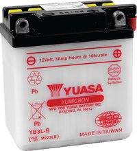 Load image into Gallery viewer, Yuasa YB3L-B Yumicron 12-Volt Battery