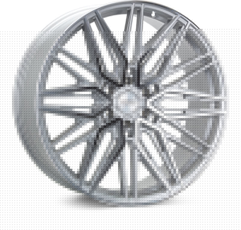 Vossen HF6-5 22x9.5 / 6x135 / ET20 / Deep Face / 87.1 - Silver Polished Wheel VOSHF65-2F20