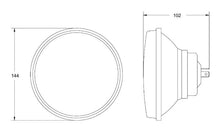 Load image into Gallery viewer, Hella Vision Plus 5-3/4in Round Conversion H4 Headlamp High/Low Beam - Single Lamp HELLA002850001