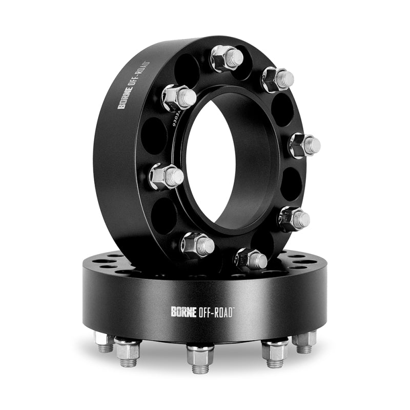 Borne Off-Road Wheel Spacers - 8X170 - 125 - 50mm - M14 - Black BRNBNWS-002-500BK