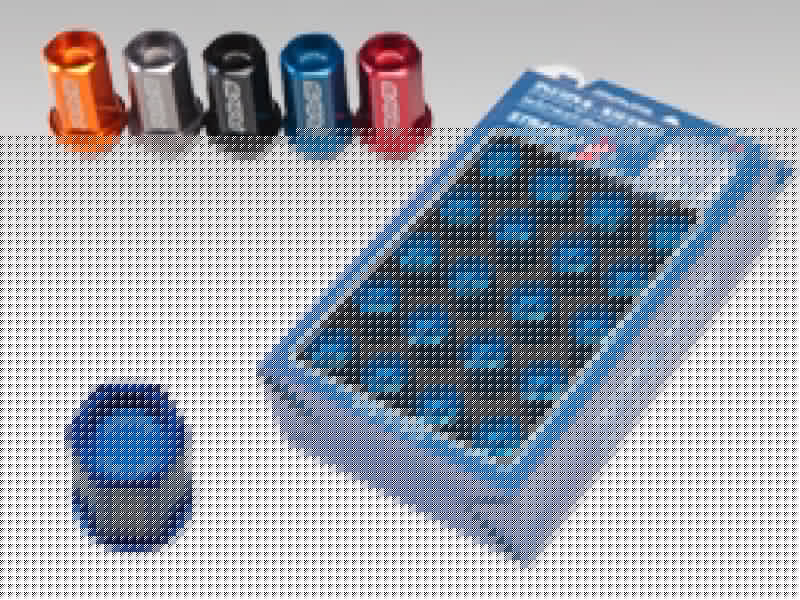 Rays Dura-Nut L42 Straight Type 12X1.50 Lug Nut Set 16 Lug 4 Lock Set - Blue RAYWDURA4212150U