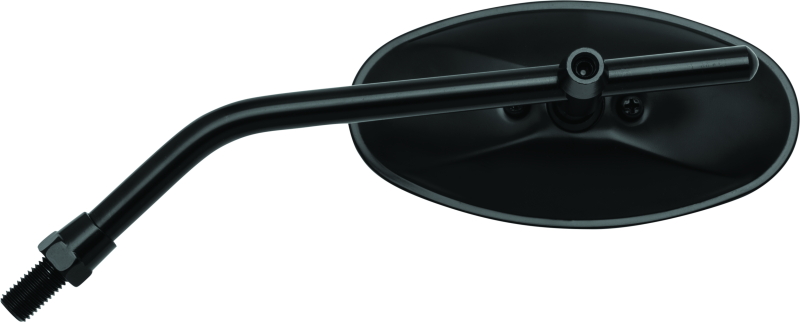 BikeMaster Adjustable Oval Mirror 10mm - Each - Black BKM600805