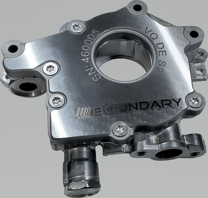 Boundary Nissan VQ 3.5L DE Oil Pump Assembly w/Billet Back Plate BOUVQ-S2-DE-BBP