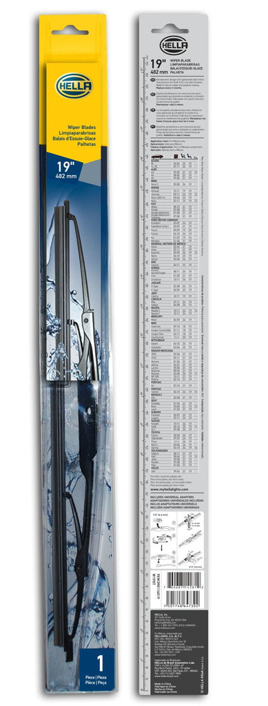 Hella Standard Wiper Blade 19in - Single HELLA9XW398114019