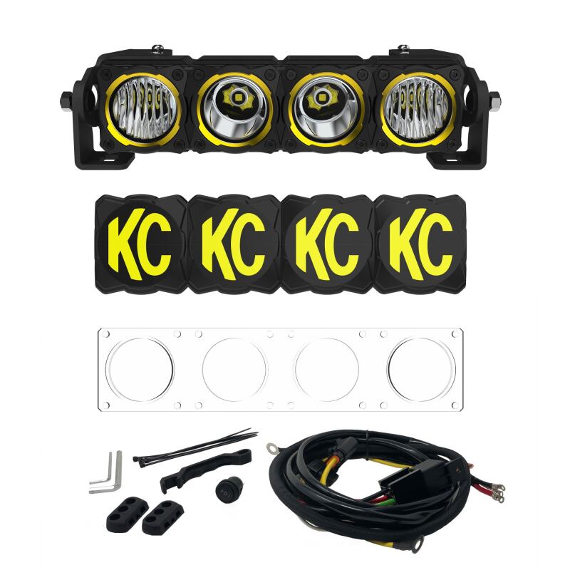KC HiLiTES FLEX ERA LED 10in. Light Bar - Master Kit KCL291