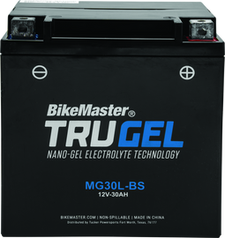 BikeMaster TruGel Battery - MG30L-BS BKM780528