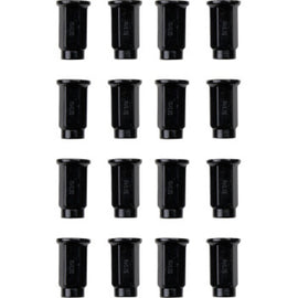 ITP Lug Nuts (Box of 16) - 10x1.25 Flat Base / 14mm Head - Black