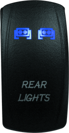 DragonFire Racing Lighted Switch Rear Light On/Off Blue