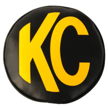 Load image into Gallery viewer, KC HiLiTES 6in. Round Soft Cover (Pair) - Black w/Yellow KC Logo KCL5102