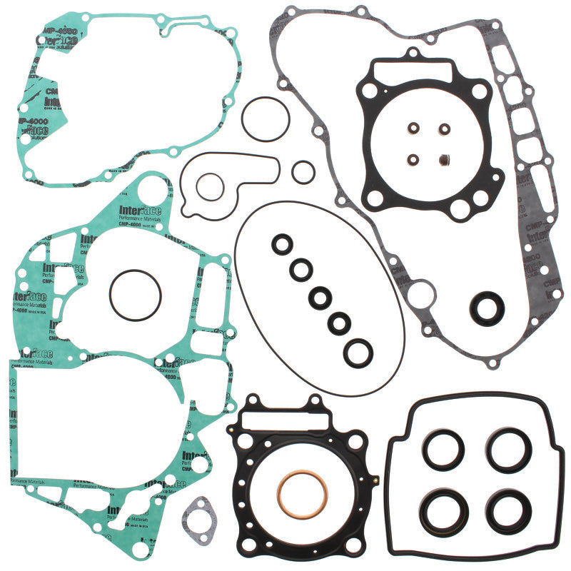 QuadBoss 04-05 Honda TRX450R Complete Gasket Set w/ Oil Seal QBS564052