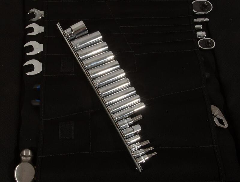 PRP RZR Roll Up Tool Bag with 36pc Tool Kit PRPE98