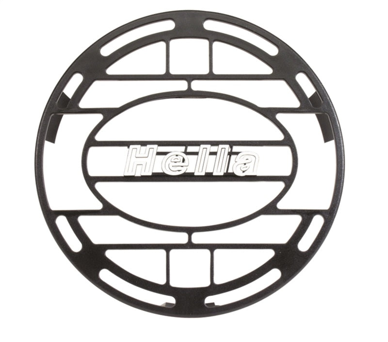 Hella Stone Shield Round Plastic Black Hella Logo Light Cover HELLA148995001