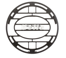 Load image into Gallery viewer, Hella Stone Shield Round Plastic Black Hella Logo Light Cover HELLA148995001