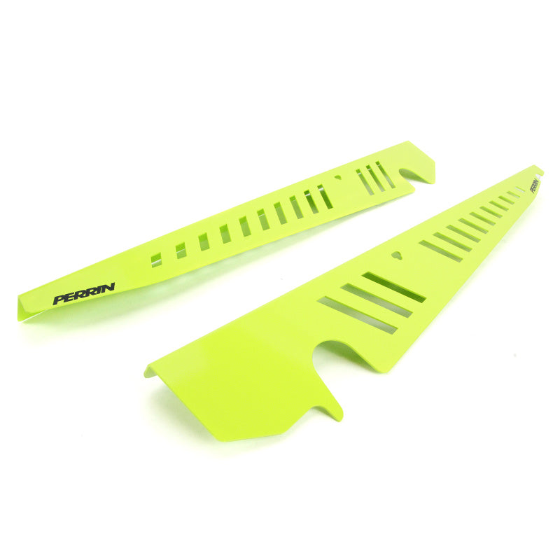 PERRIN 15-21 Subaru WRX/STI Fender Shroud Set - Neon Yellow PERPSP-ENG-550NY