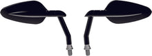 Load image into Gallery viewer, Burly Brand Radar Mirror Set - Black BURB16-1502B