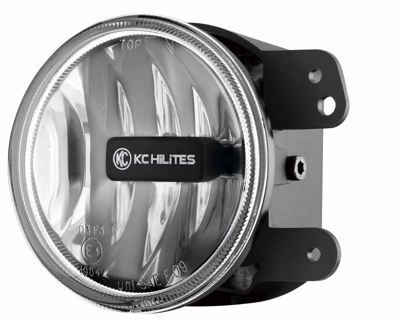 KC HiLiTES 10-18 Jeep JK 4in. Gravity G4 LED Light 10w SAE/ECE Clear Fog Beam (Single) KCL1497