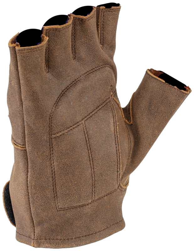 Kuryakyn Leather By River Road Buster Vintage Shorty Gloves Black - XL KUR094463