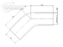 Load image into Gallery viewer, BOOST Products Silicone Reducer Elbow 45 Degrees, 1" - 3/4" ID, Blue