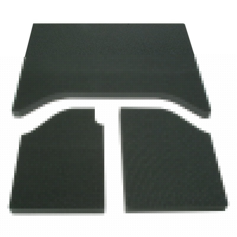 DEI 07-10 Jeep Wrangler JK 2-Door Boom Mat Headliner - 3 Piece - Black DEI50132