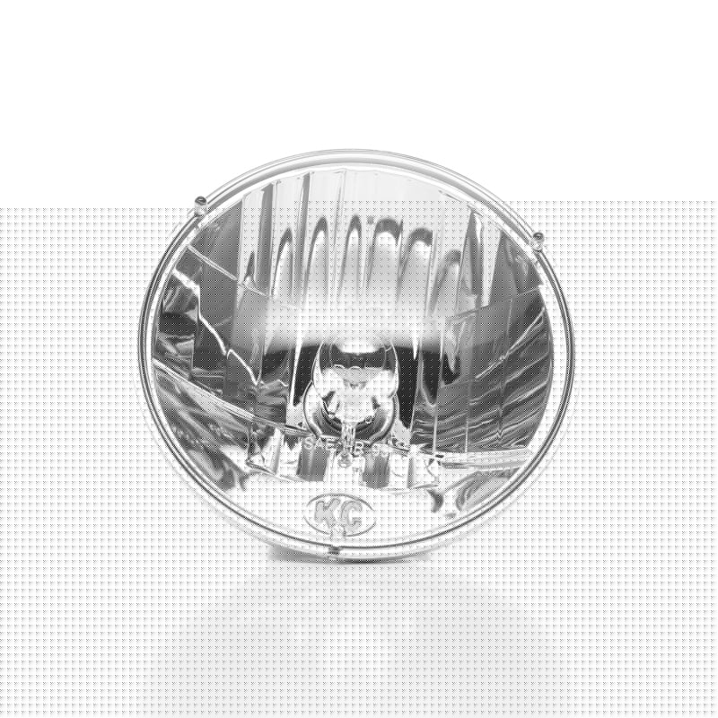 KC HiLiTES Universal/97-06 Jeep TJ 7in. Halogen H4 DOT Headlight 55/60w Lexan (Pair Pack System) KCL42301