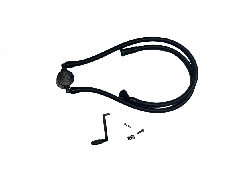 J&L 2025 Ford Explorer 2.3L EcoBoost 3.0 PVC Side Oil Separator - Black Anodized JLT3121P-B