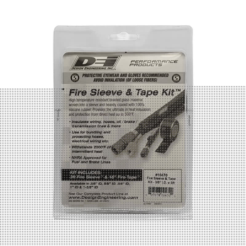 DEI Fire Sleeve and Tape Kit 3/8in I.D. x 3ft DEI10470