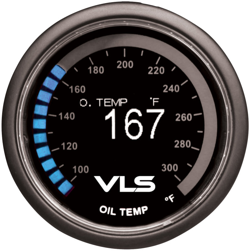 Revel VLS 52mm 100-300 Deg F Digital OLED Oil Temperature Gauge RVL1TR1AA003R