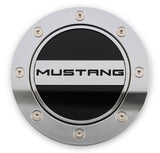 Comp Series Fuel Door; Silver w/Black Accents; - Drake Muscle FR3Z-6640526-MS
