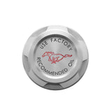 Oil Cap Cover; w/Pony Logo; Billet Aluminum; - Drake Muscle FR3Z-6766-BL