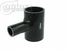 Load image into Gallery viewer, BOOST Products Silicone T-piece Adapter 2" ID / 1" Branch ID / Black