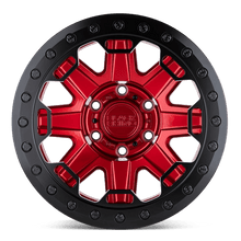 Load image into Gallery viewer, BR RIFT BL 17X8.5 6X135 +0 87 CDY RED BK