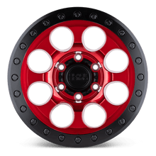 Load image into Gallery viewer, BR RIOT BL 17X8.5 6X135 +0 87 CDY RED BK