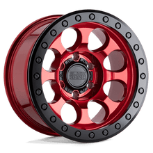 Load image into Gallery viewer, BR RIOT BL 17X8.5 6X135 +0 87 CDY RED BK