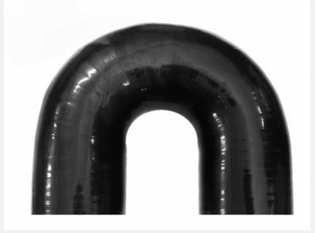 BOOST Products Silicone Elbow 180 Degrees, 2-9/16" ID, Black