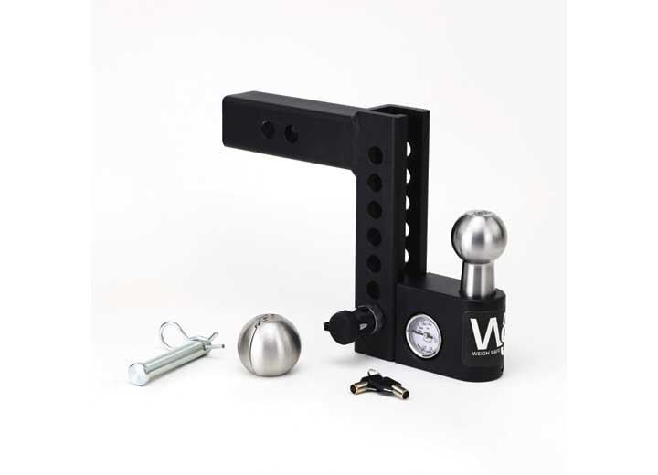Aero Hitch Adjustable Trailer Ball Mount 6" Drop Hitch, 2" Receiver - Weigh Safe AWS6-2