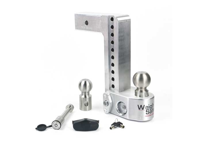 Weigh Safe Adjustable Trailer Hitch - 10" Drop for 2.5" Receiver w WS05 - Weigh Safe WS10-2.5-KA