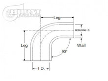 Load image into Gallery viewer, BOOST Products Silicone Reducer Elbow 90 Degrees, 2-1/2" - 2-1/4" ID, Black