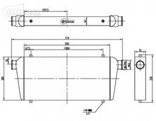 Load image into Gallery viewer, BOOST Products Competition Intercooler 850HP 24" x 12" x 3" with 2.5" I/O OD