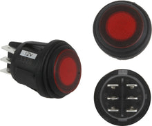 Load image into Gallery viewer, RIGID 3 Position Rocker Switch (On/Off/Backlight), Red, Single
