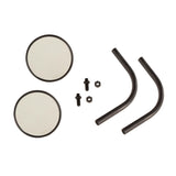 Trail Mirror Kit, Round, Pair; 18-21 Jeep Wrangler / Gladiator - Rugged Ridge 11025.25